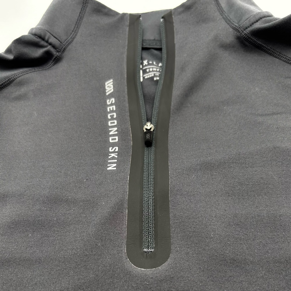 Second Skin Compression Quarter-Zip Pullover In G… - image 5